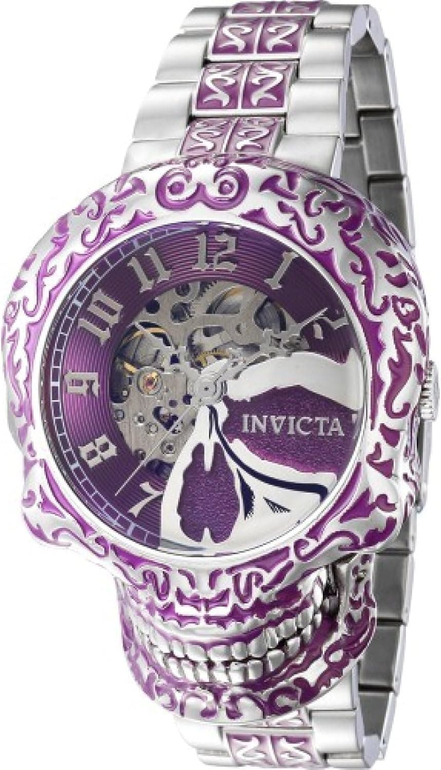 Invicta 42302 50mm, Purple Dial Purple Stainless steel