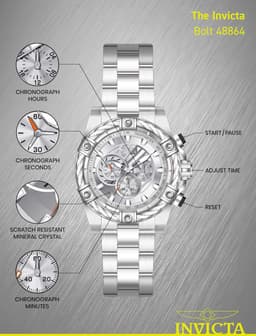 Invicta 48864 52mm Herrenuhr, Detailansicht 4