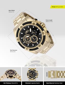 Invicta 48867 52mm Herrenuhr, Detailansicht 3