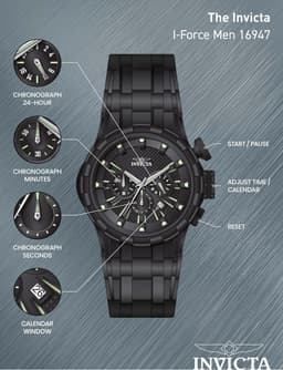Invicta 16974 52mm Herrenuhr, Detailansicht 5