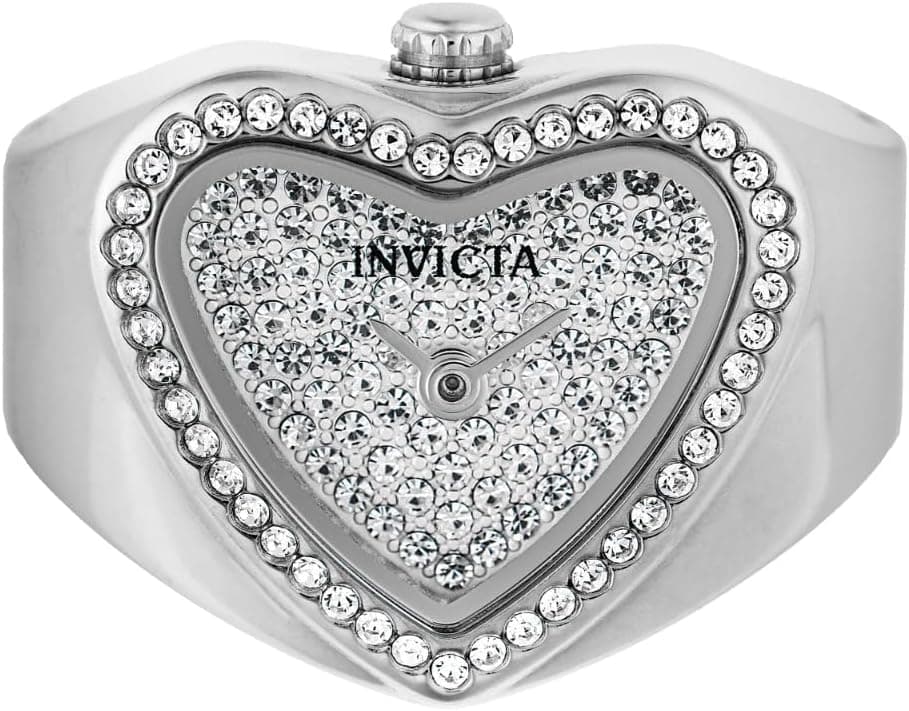Invicta Mini 49578, 18 mm, silber-weißes Zifferblatt, silbernes Edelstahlarmband