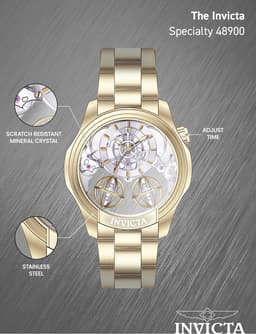 Invicta 46mm Herrenuhr, Detailansicht 4