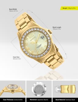 Invicta 21397 38mm Damenuhr, Detailansicht 3