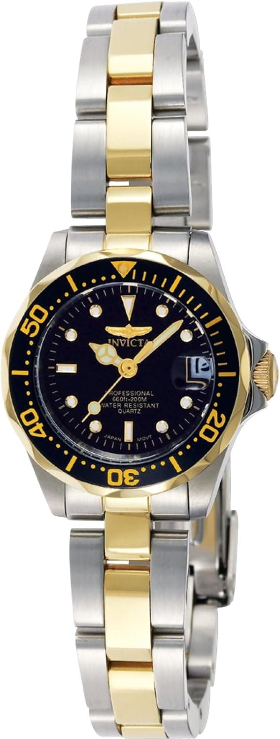 Invicta 8941 25mm, Black Dial Silver Stainless steel