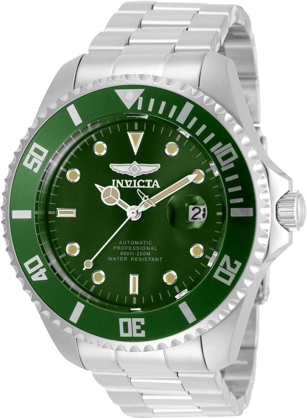 Invicta 35719 47mm, Green Dial Silver Stainless steel