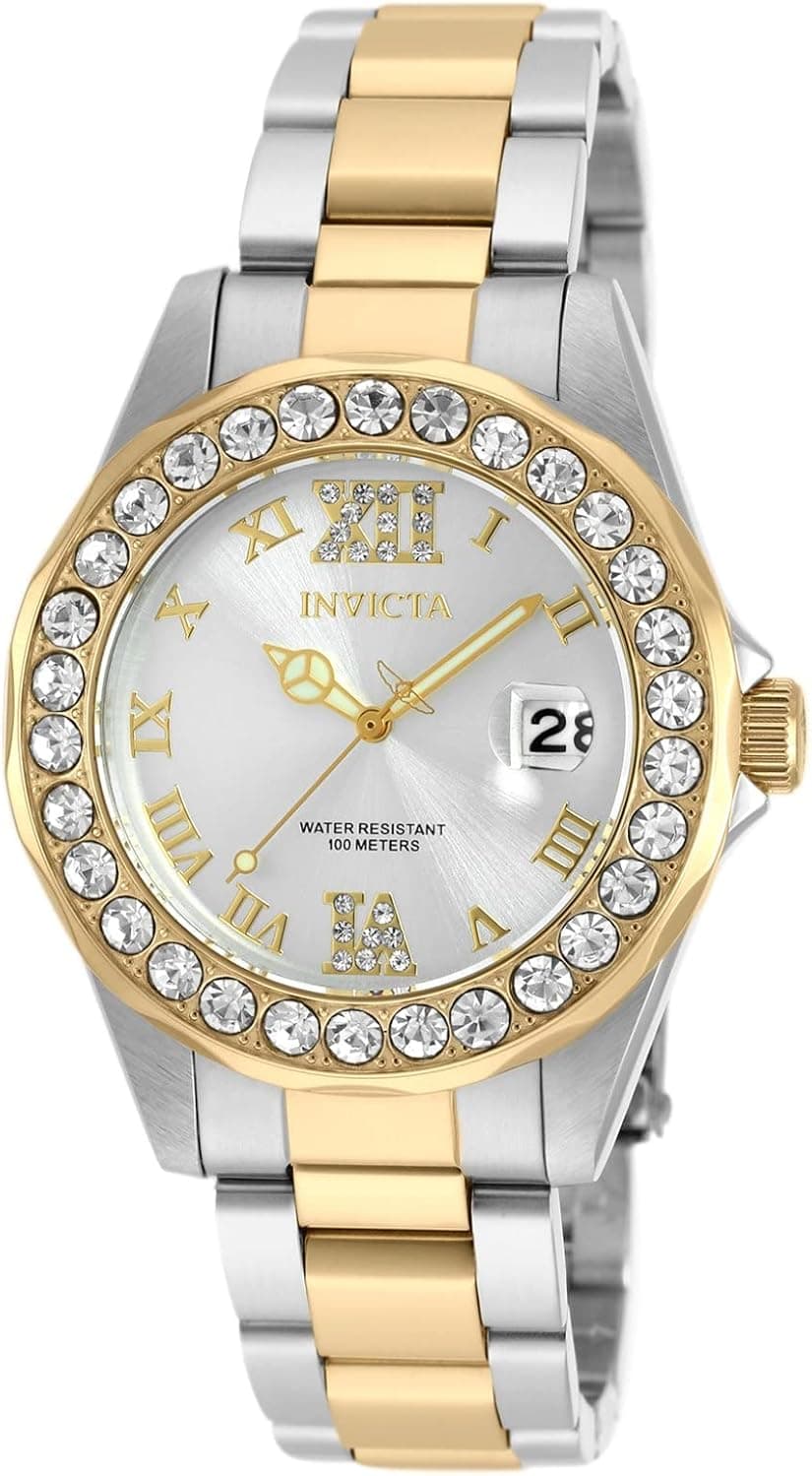 Invicta 20215 38mm, Silver Dial Two Tone Stainless steel