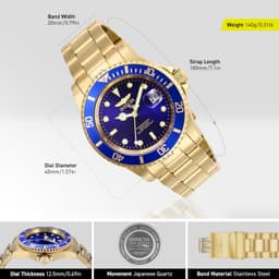 Invicta Pro Diver 40mm 26974 Mens, detail view 3