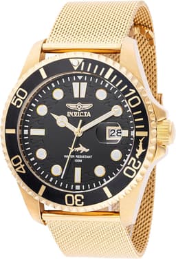Invicta Stainless Steel Gold Black dial PC32 43mm 47178 Herrenuhr, Primärbild