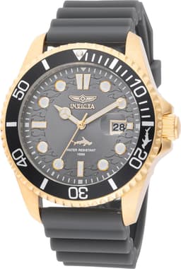 Invicta Stainless Steel Gold Charcoal dial PC32 43mm Mens, primary image