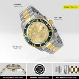 Invicta Pro Diver 43mm 30022 Mens, detail view 3