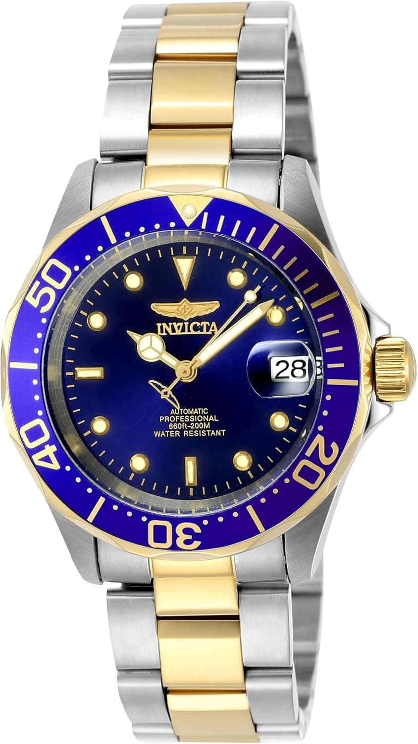 Invicta 8928, Blue Dial Silver Stainless steel