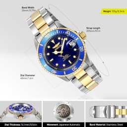 Invicta 8928 40mm Mens, detail view 3