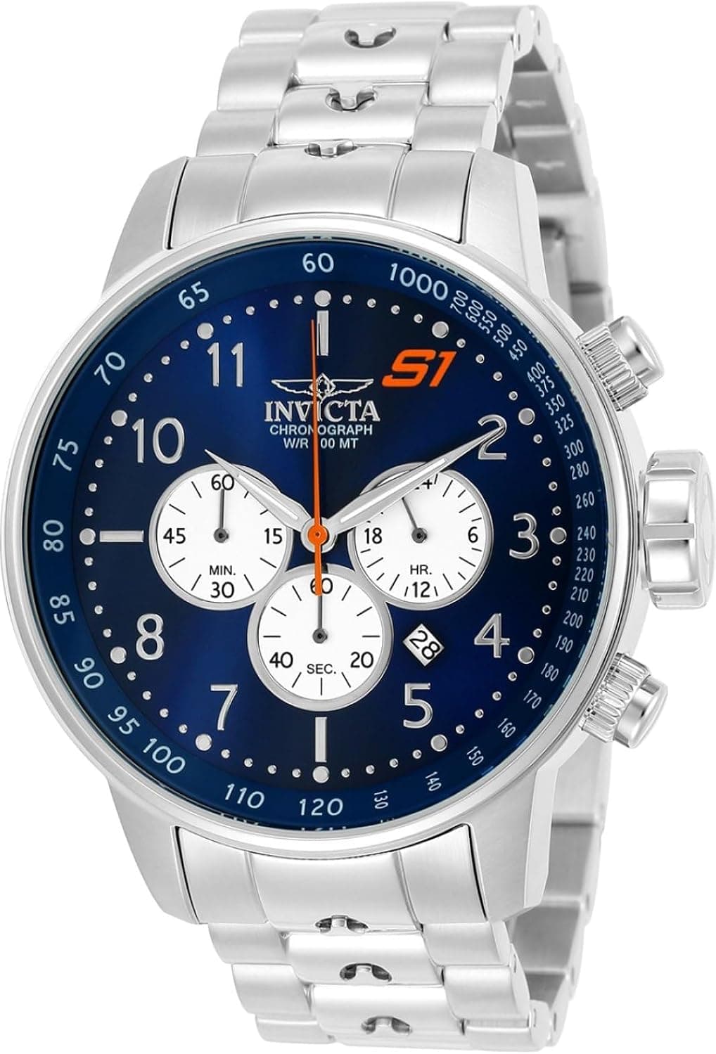 Invicta 23080 48mm, Blue Dial Silver Stainless steel