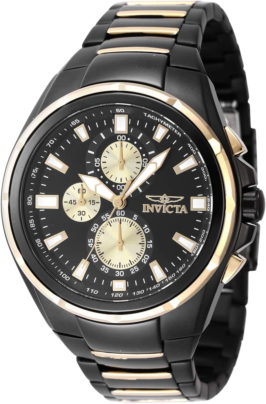 Invicta Sea Vulture 47823, 46mm, Siyah Kadran, Siyah Paslanmaz Çelik Kordon