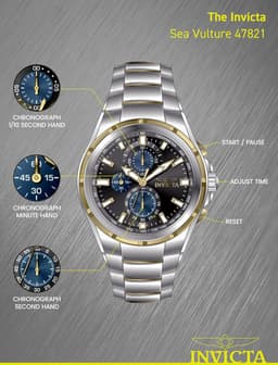 Invicta Sea Vulture 46mm Mens, detail view 4