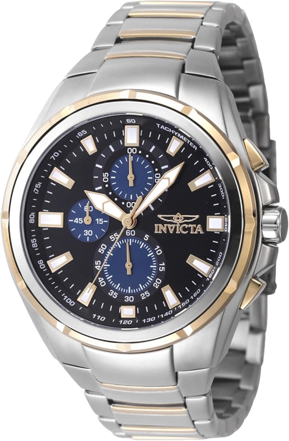 Invicta Sea Vulture 46mm, Black Dial Silver Stainless steel