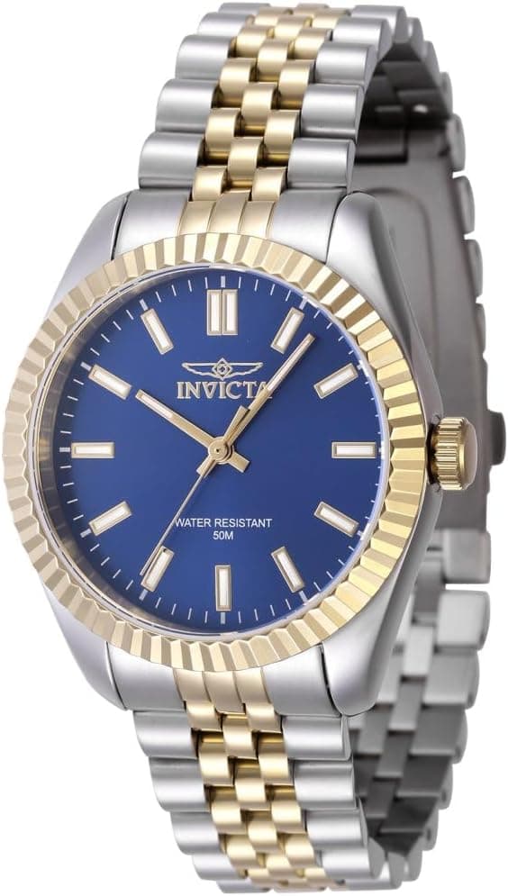 Invicta Specialty 36mm, Blue Dial Steel, Gold Stainless steel