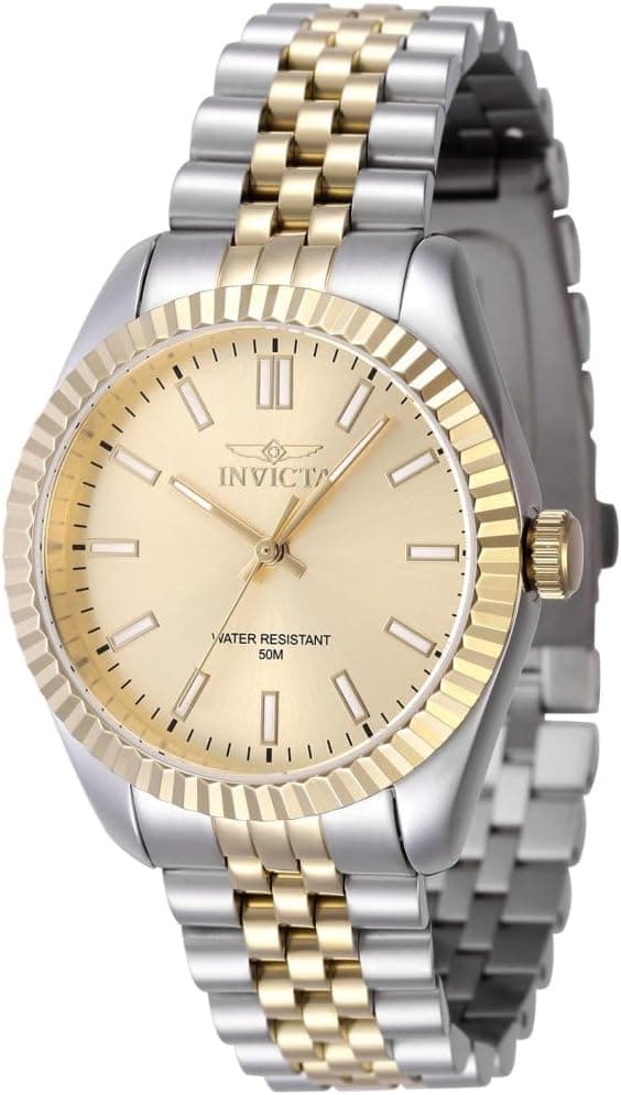 Invicta 47503 36mm, Gold Dial Metallic Stainless steel