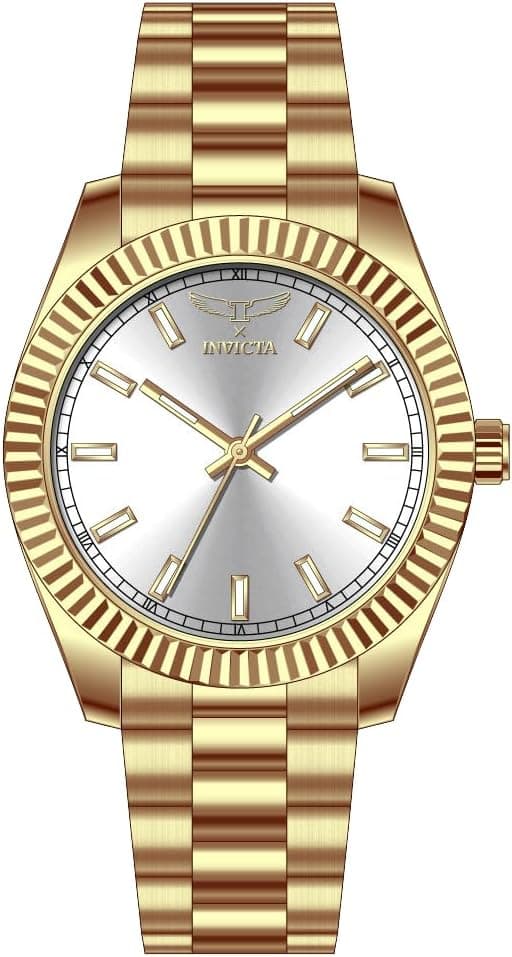 Invicta Specialty 69005, 40mm, White Dial, Gold Stainless Steel Bracelet
