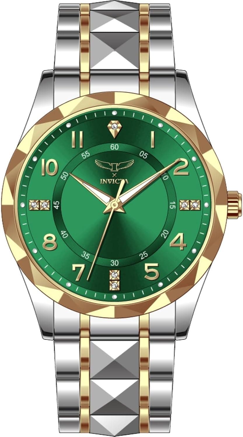 Invicta Specialty 41mm, Green Dial Gold, Steel Stainless steel