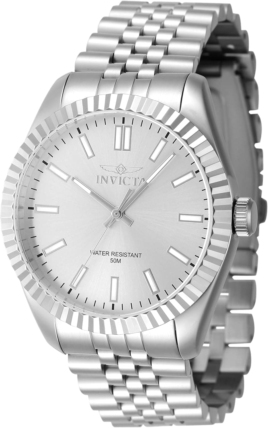 Invicta Specialty 43mm, Silver Dial Metallic Stainless steel
