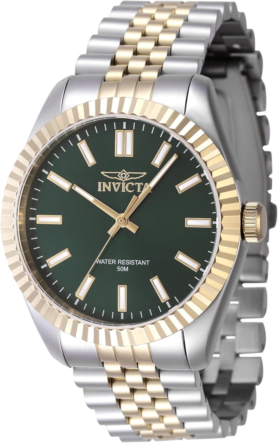 Invicta Specialty 47485, 43mm, Yeşil Kadran, Çift Renkli Paslanmaz Çelik Kordon