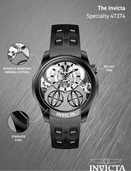Invicta 47374 46mm Herrenuhr, Detailansicht 4