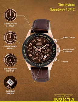 Invicta 10712 43mm Unisex Uhr, Detailansicht 4