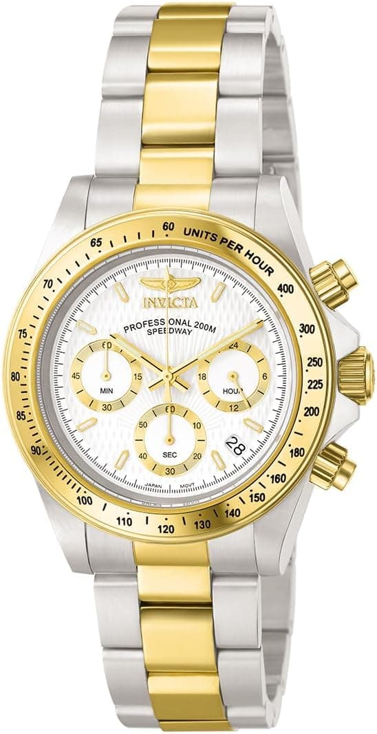 Invicta Speedway 40mm, White Dial Silver Stainless steel