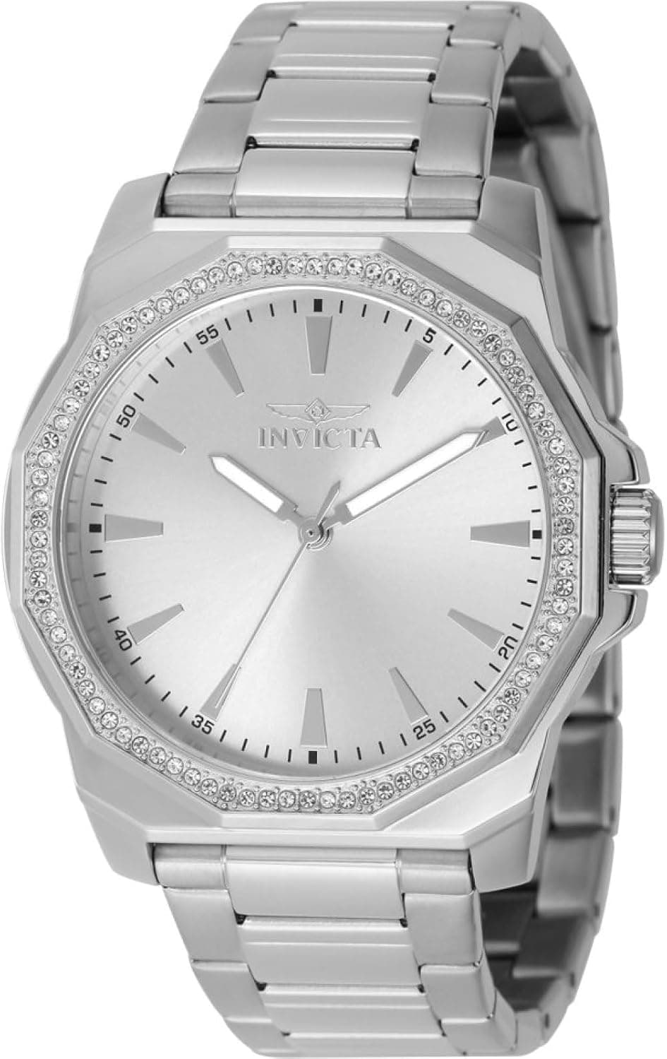 Invicta Speedway 42mm, Silver Dial Silver Stainless steel