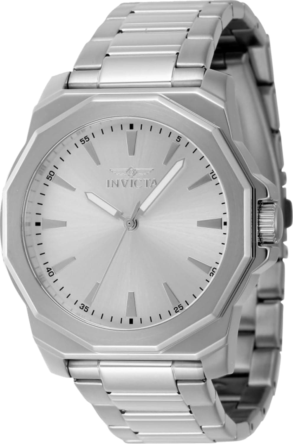 Invicta Speedway 46832, 42mm, Silver Dial, Silver Stainless Steel Bracelet