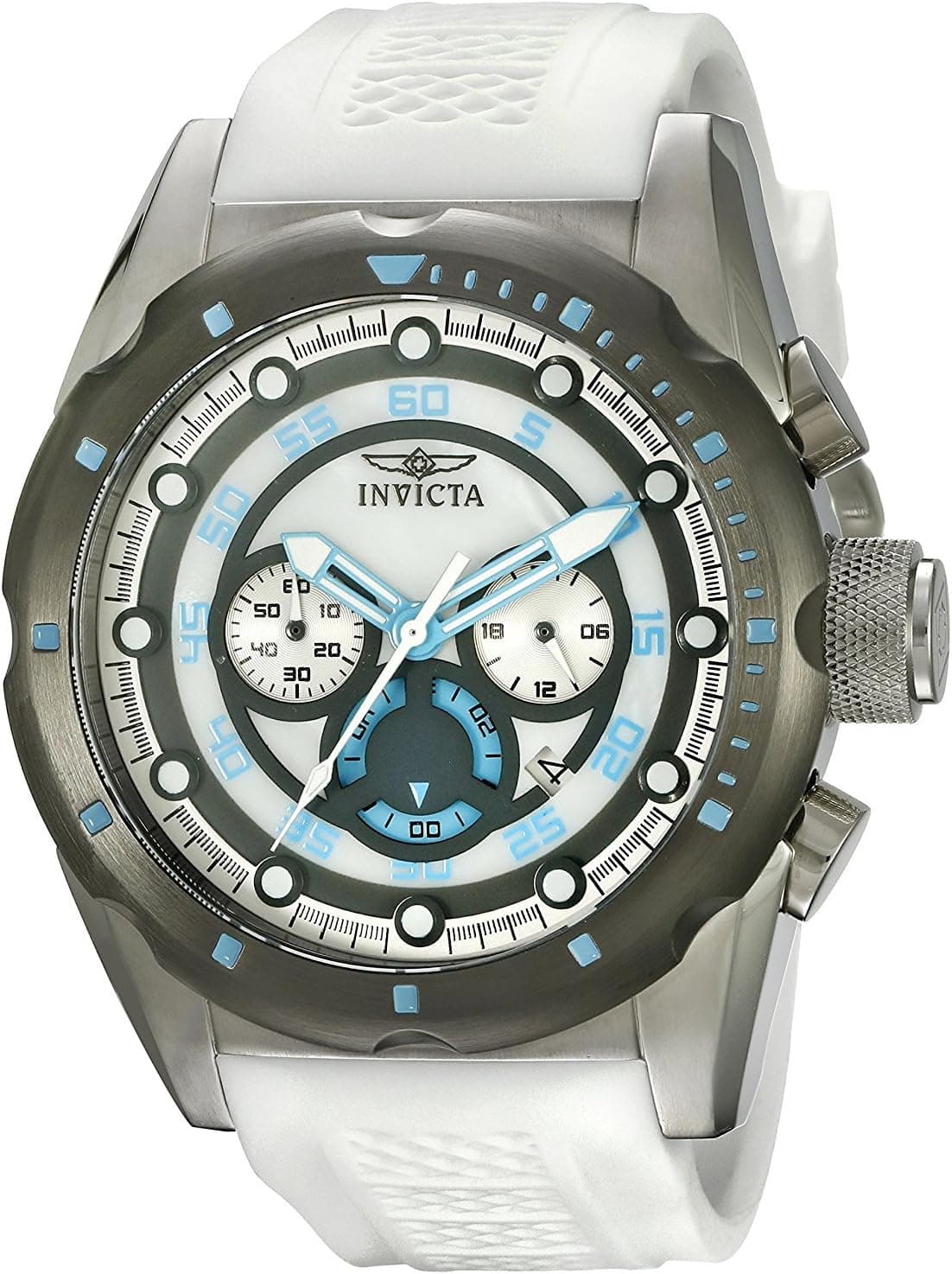 Invicta 20310 50mm, White Dial White Polyurethane