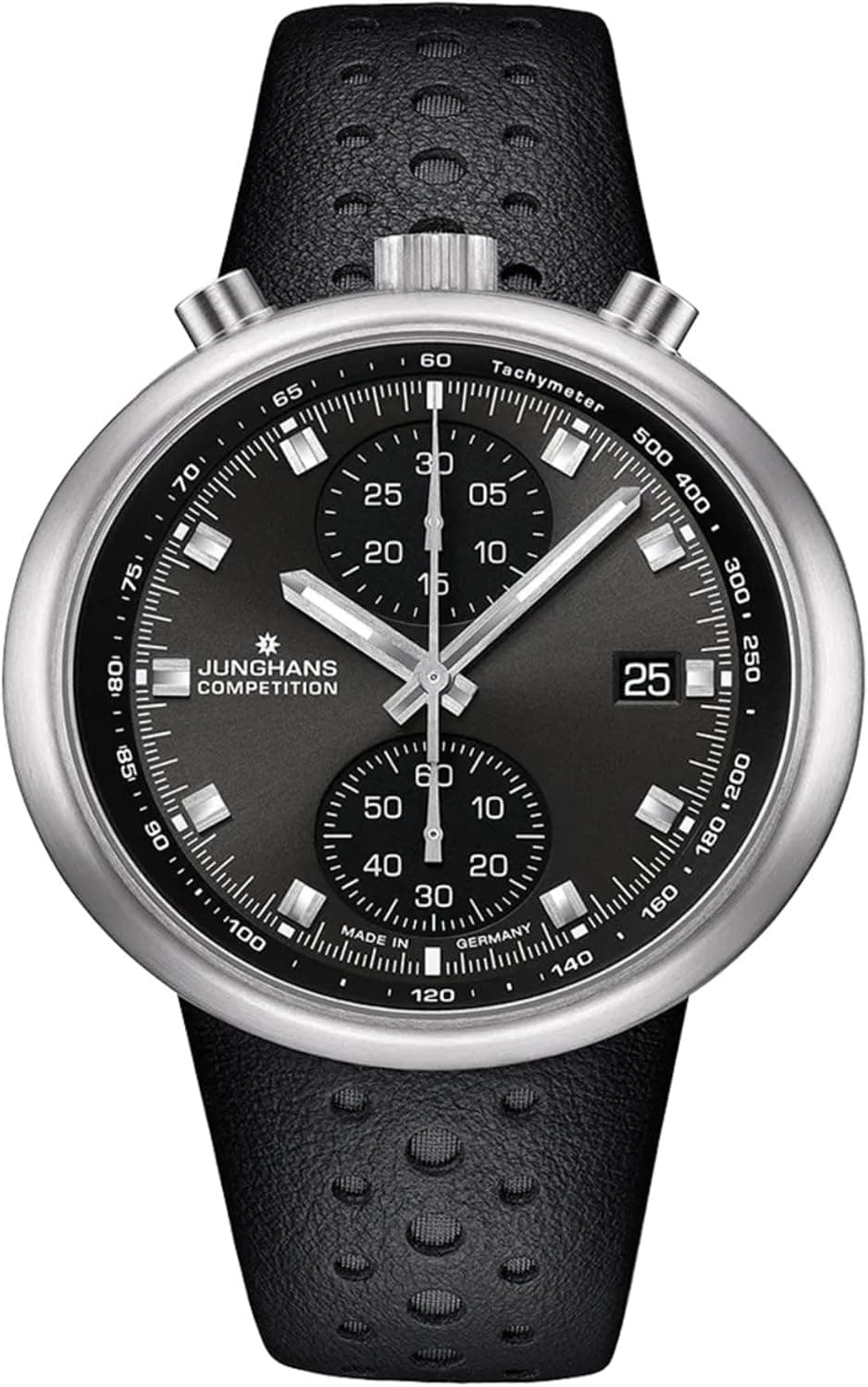 Junghans Competition 1972 4000897396695, 46mm, Black Dial