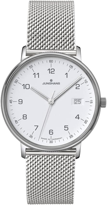 Junghans Form Damen 47/4457.44, 34mm, White Dial, Silver Stainless Steel Bracelet