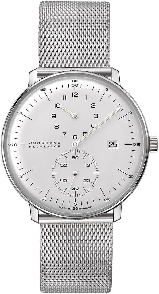 Junghans Max Bill 27/4492.46, 40mm, White Dial, Silver Stainless Steel Bracelet