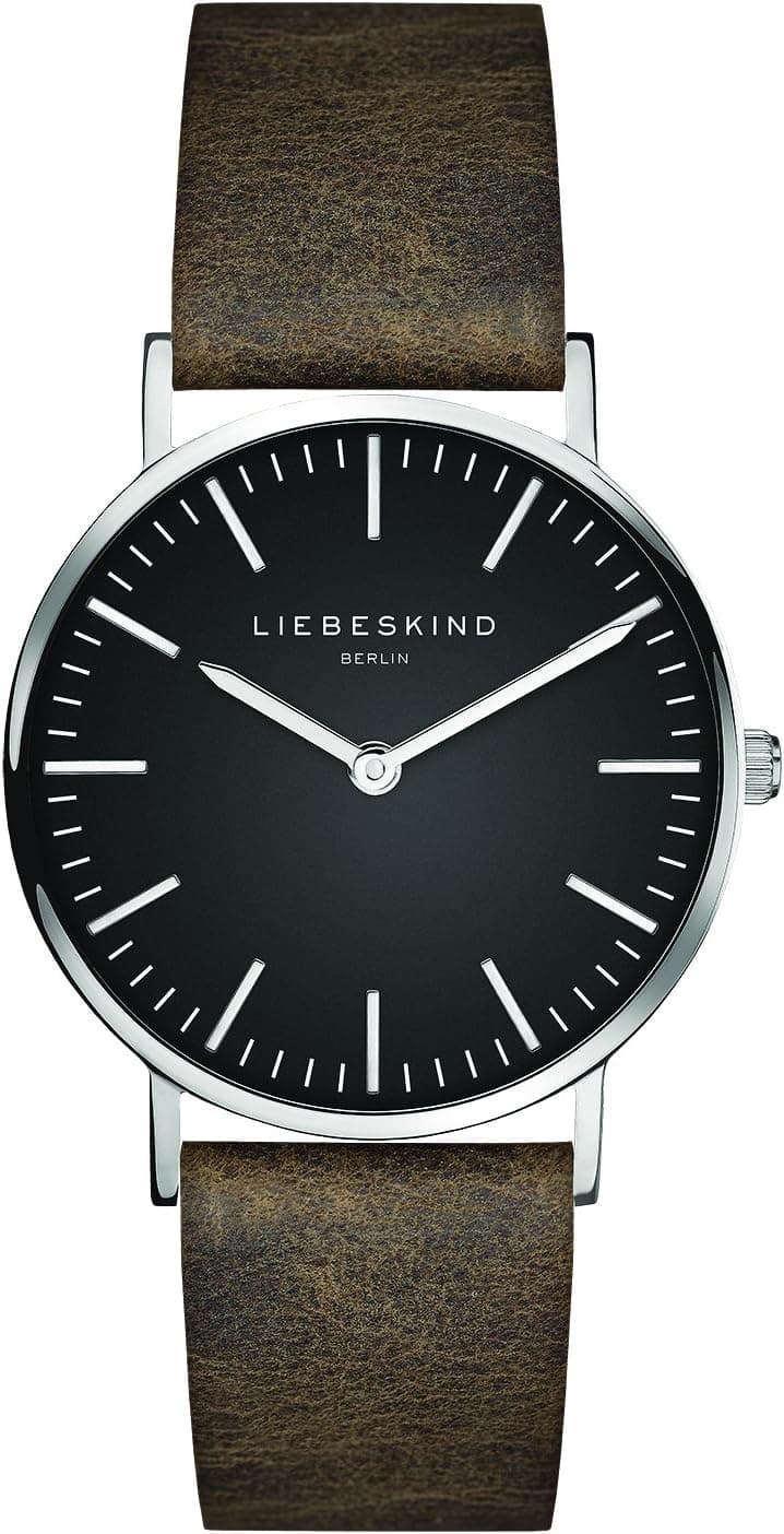 Liebeskind Berlin LT-0093-LQ, 34mm, Black Dial, Black Leather Band