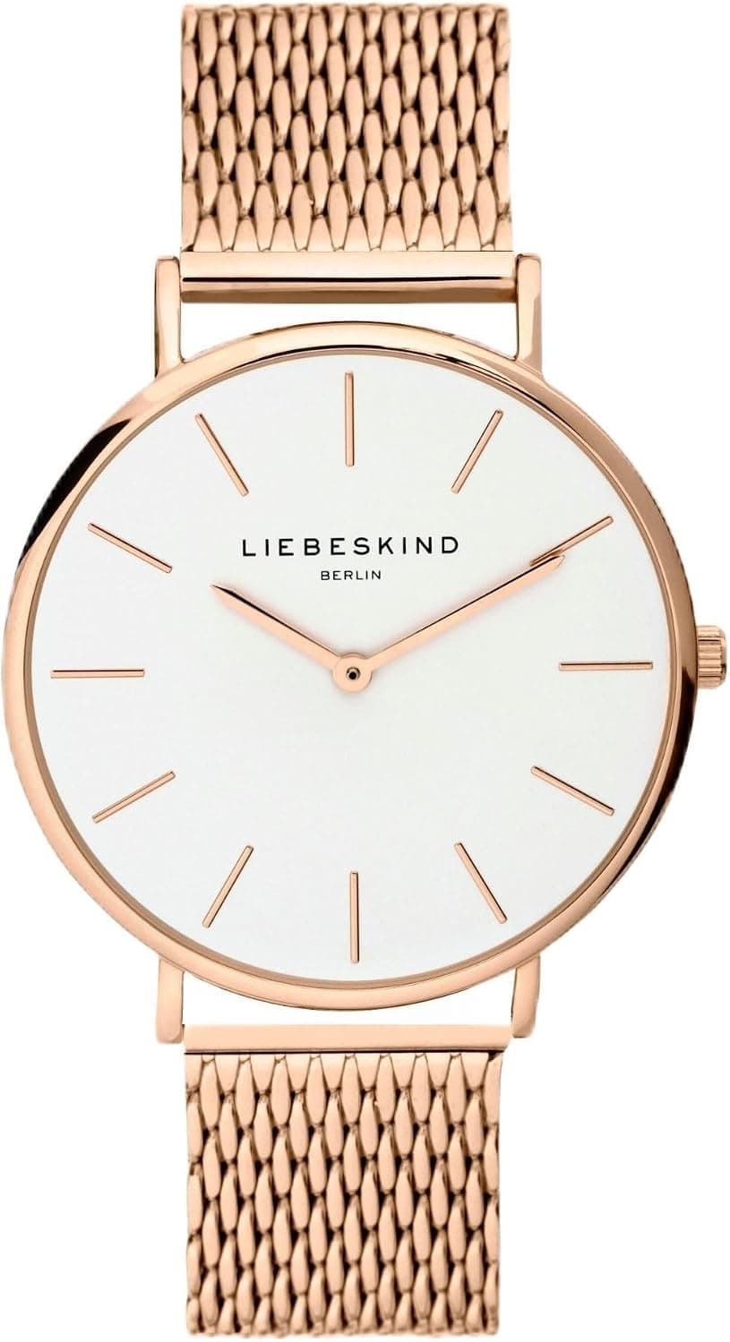 Liebeskind Berlin LT-0155-MQ, 38mm, White Dial, Black Stainless Steel Bracelet