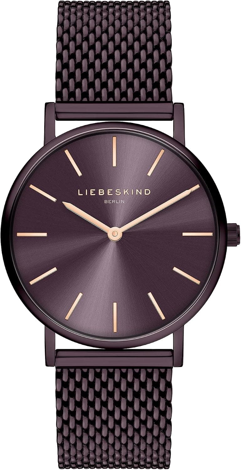 Liebeskind Berlin LT-0299-MQ, 34mm, Purple Dial, Silver Stainless Steel Bracelet