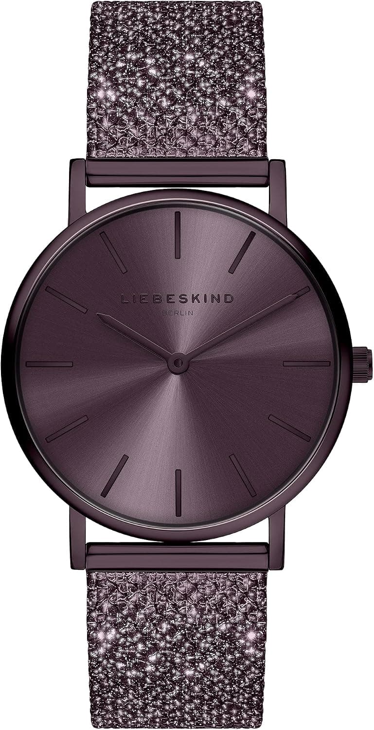 Liebeskind Berlin IP Purple Leaf LT-0301-MQ, 34mm, Purple Dial