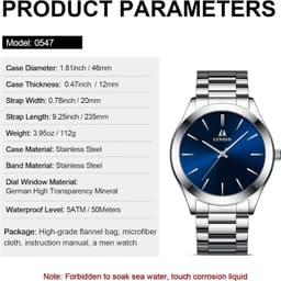 Ln Lenqin 0547 46mm Erkek, detay görünüm 8