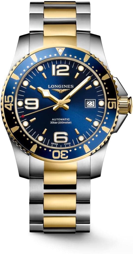 Longines HydroConquest L37423967, 41mm, Blue Dial, Multicolor Metal Bracelet