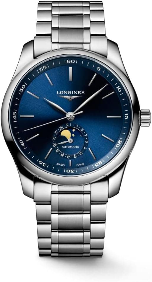Longines Master L29094926, 40mm, Blue Dial, Silver Metal Bracelet