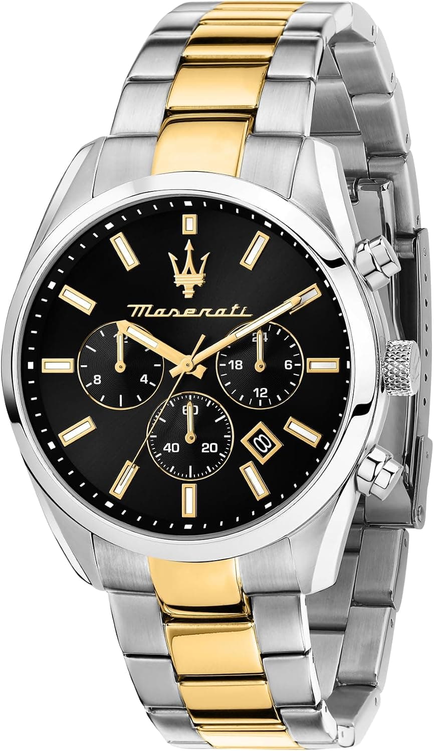 Maserati R8853151019, 43mm, Black Dial, Black Stainless Steel Bracelet