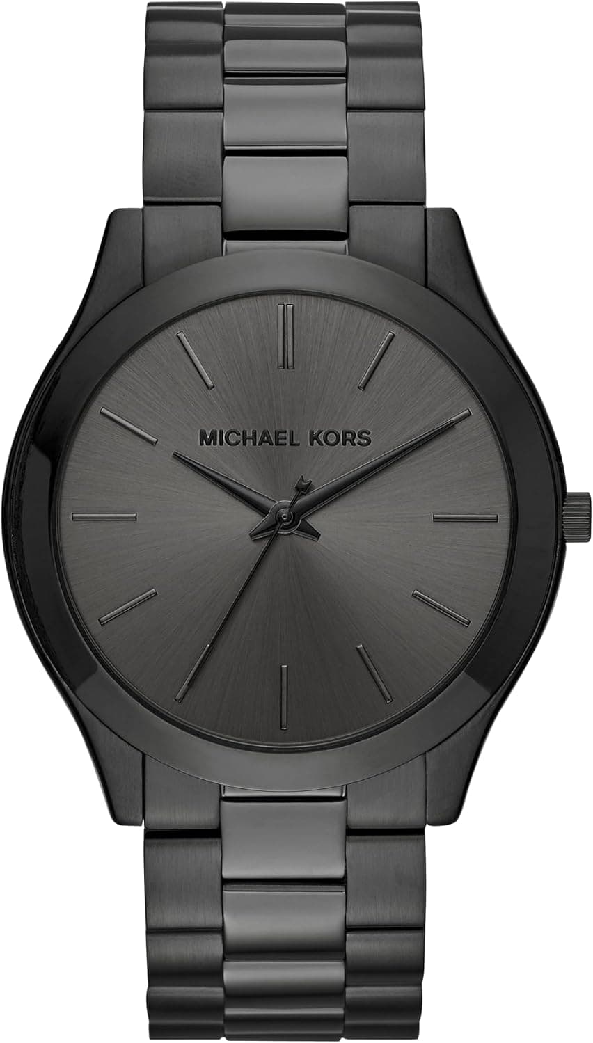Michael Kors Slim Runway 44mm, Black Dial Black Stainless steel
