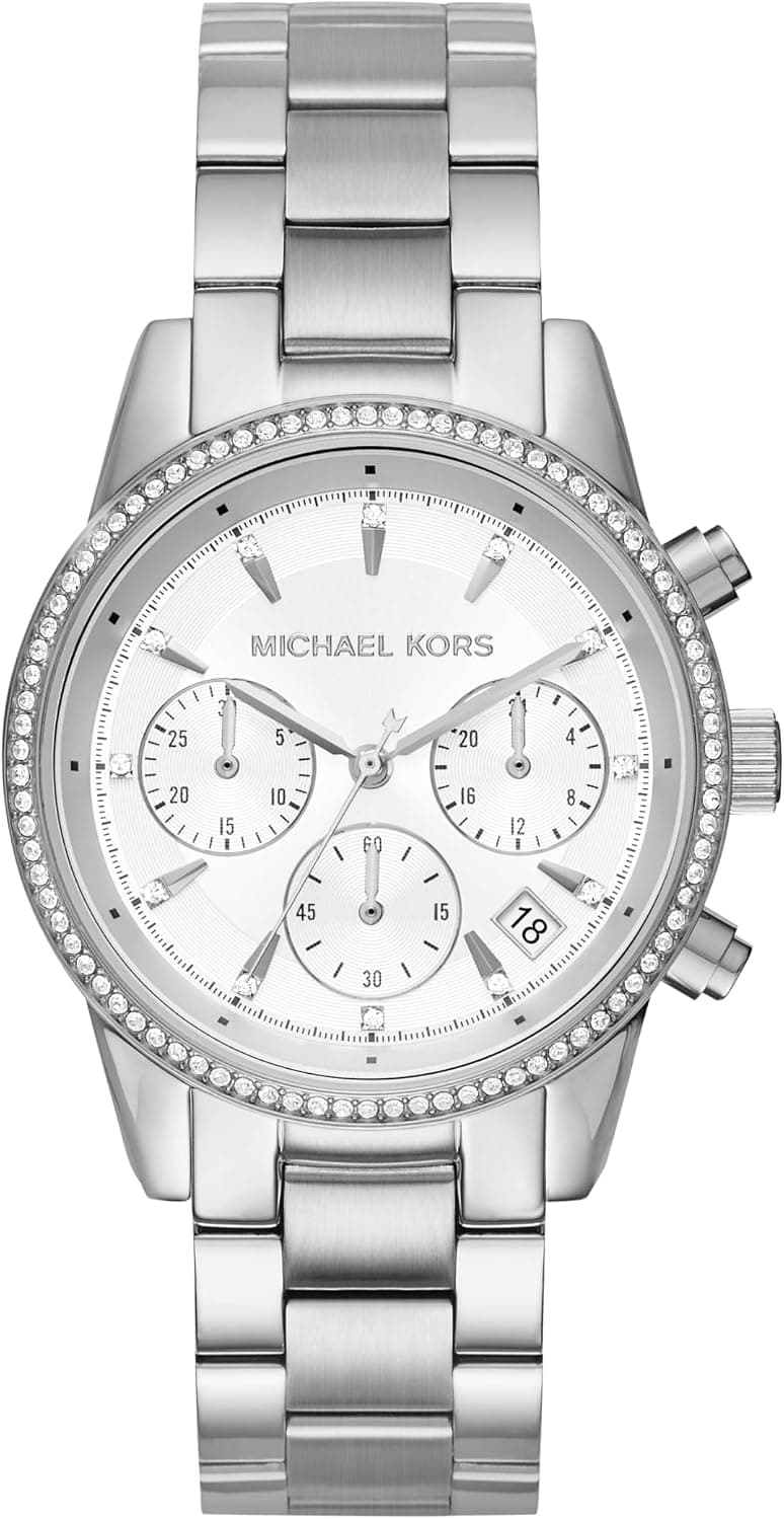 Michael Kors Bryant Chronograph 37mm, Silver Dial