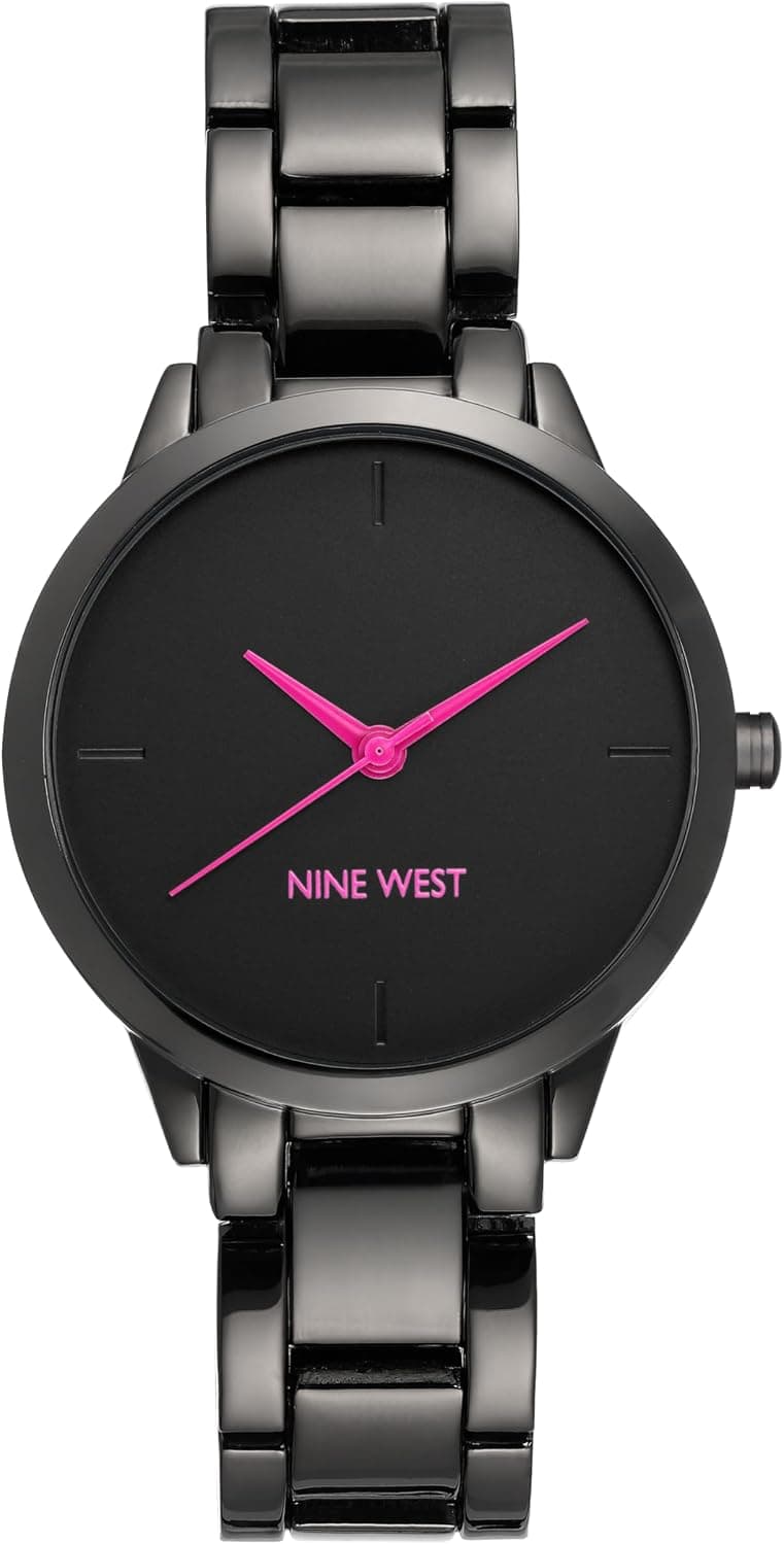 Nine West NW/2435PRGY, 36mm, Gray Dial, Gray Metal Bracelet