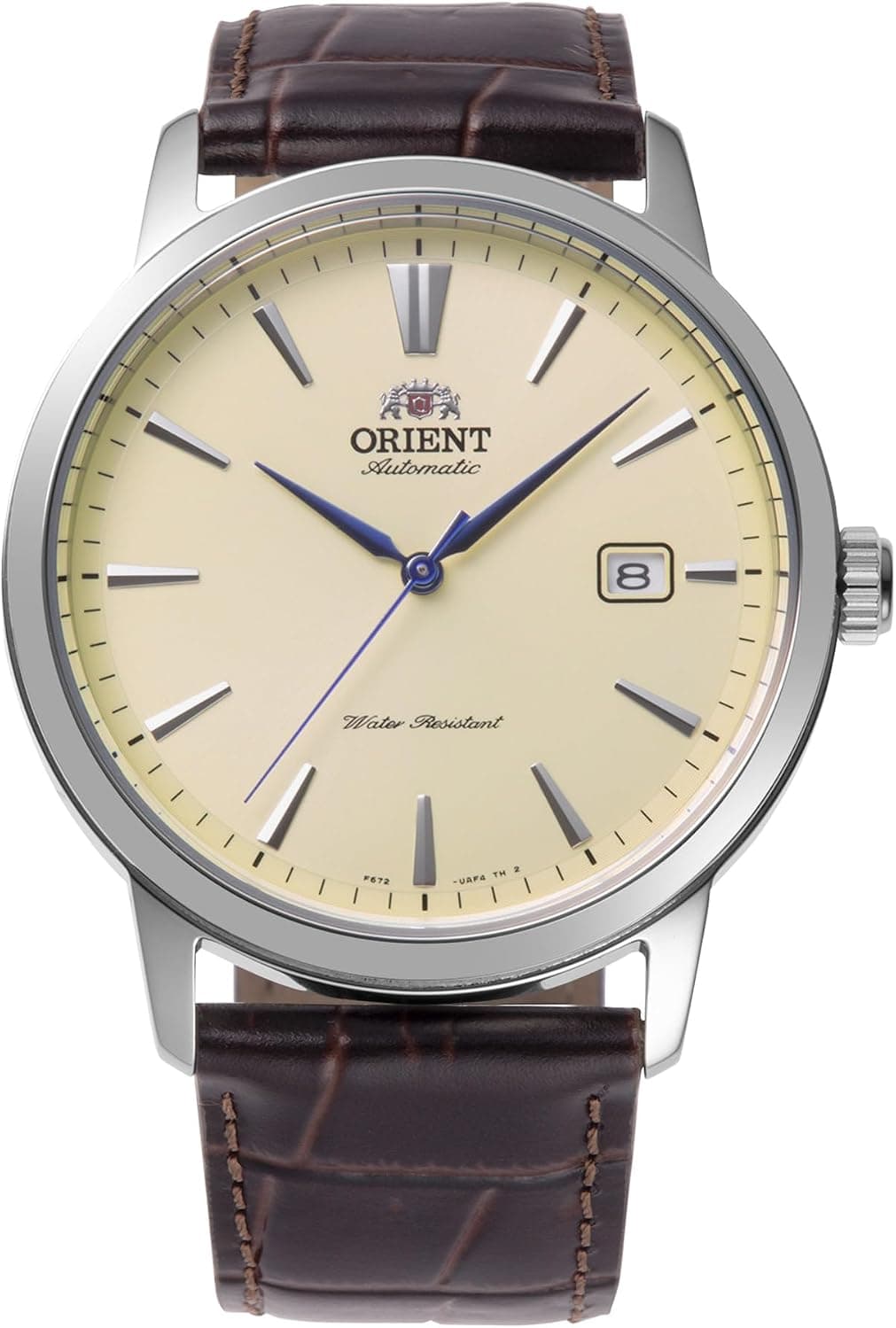 Orient Bambino RA-AC0F16S, 41mm, Bej Kadran, Kahverengi Deri Kayış