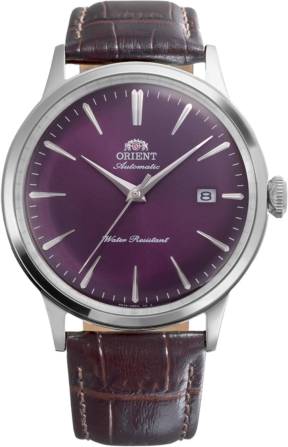 Orient Bambino Classic RA-AC0032V, 40mm, Mor Kadran, Kahverengi Deri Kayış
