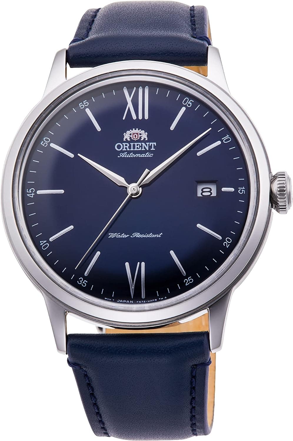 Orient Bambino RA-AC0021L10B, 41mm, Mavi Kadran, Mavi Deri Kayış