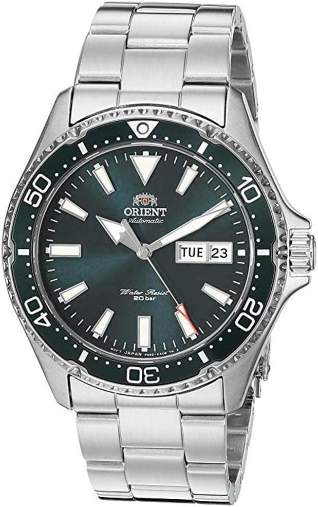 Orient Kamasu 42mm, Green Dial Silver Stainless steel